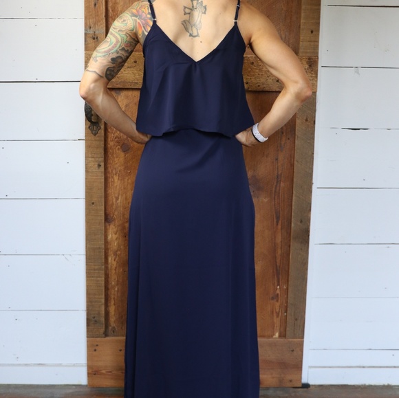 Navy maxi dress - Picture 3 of 4